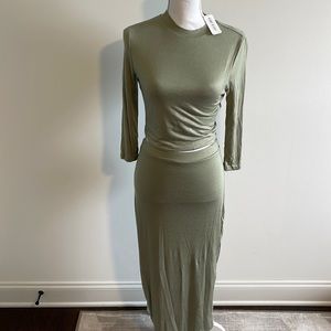 Olive Green Maternity Set